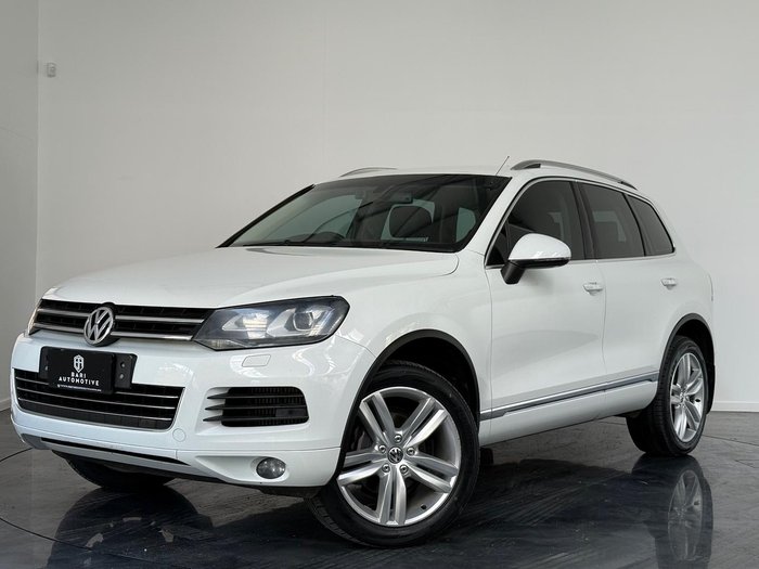 2013 Volkswagen Touareg V6 TDI 7P MY14 Four Wheel Drive Pure White
