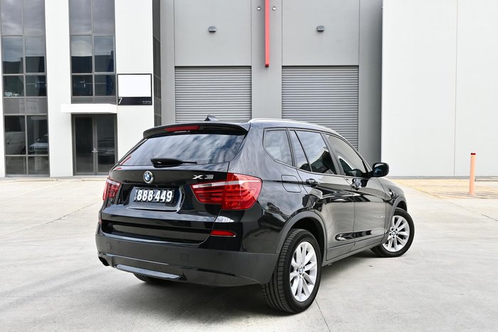 2012 BMW X3 xDrive20i F25 MY12.5 4X4 Constant Black