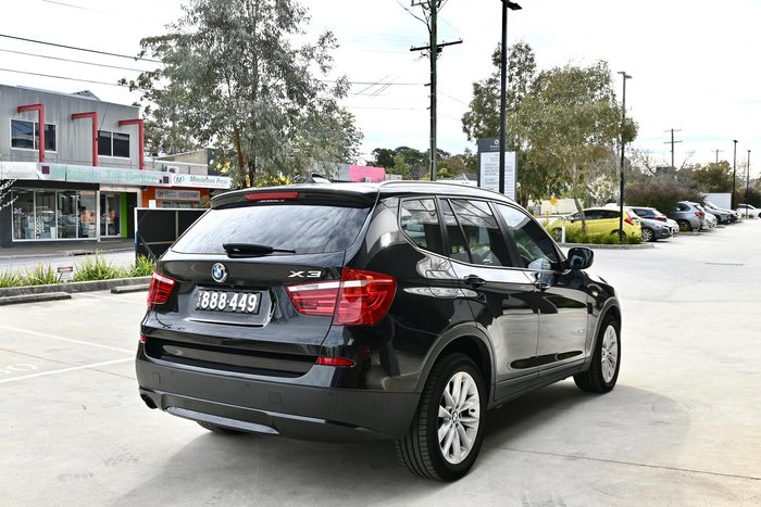 2012 BMW X3 xDrive20i F25 MY12.5 4X4 Constant Black