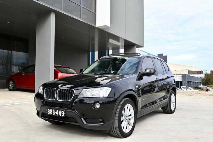 2012 BMW X3 xDrive20i F25 MY12.5 4X4 Constant Black