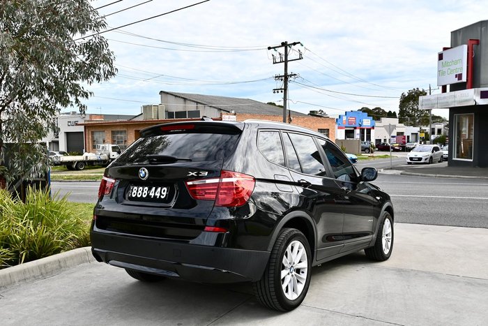 2012 BMW X3 xDrive20i F25 MY12.5 4X4 Constant Black