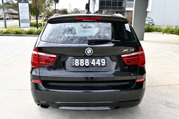 2012 BMW X3 xDrive20i F25 MY12.5 4X4 Constant Black