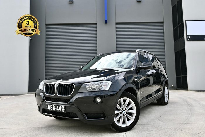 2012 BMW X3 xDrive20i F25 MY12.5 4X4 Constant Black