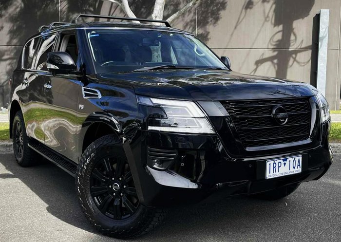 2020 Nissan Patrol Ti Y62 Series 5 MY20 4X4 Dual Range Black Obsidian