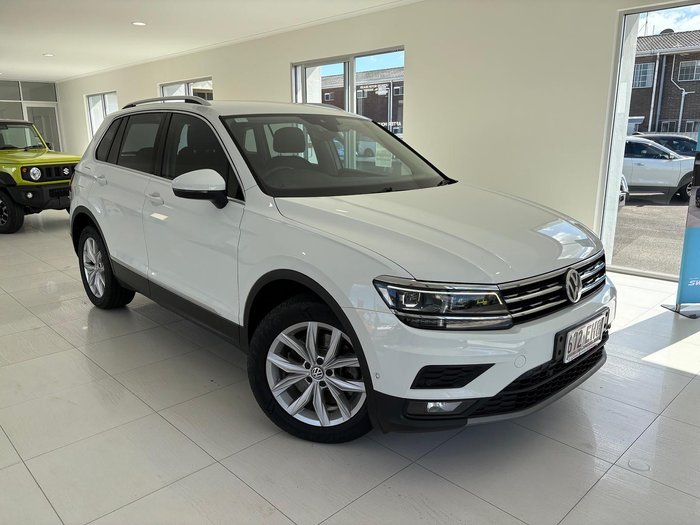 2019 Volkswagen Tiguan 132TSI Comfortline 5N MY19.5 Four Wheel Drive Pure White