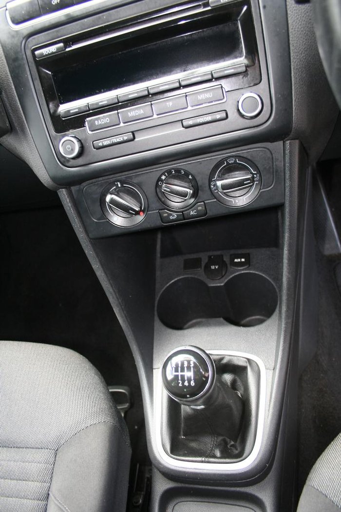 2013 Volkswagen Polo 77TSI Comfortline 6R MY14 Deep Black