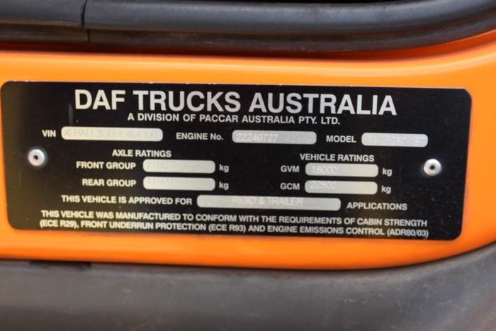 2017 DAF Lf LF 280 AUTOMATIC ORANGE