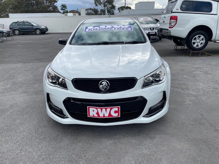 2016 Holden Commodore SV6 Black VF Series II MY16 Heron White