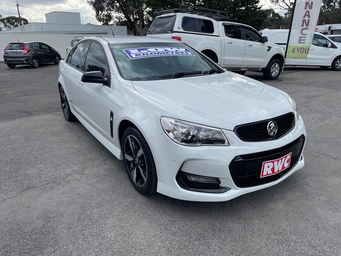 2016 Holden Commodore SV6 Black VF Series II MY16 Heron White
