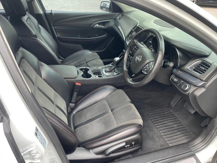 2016 Holden Commodore SV6 Black VF Series II MY16 Heron White