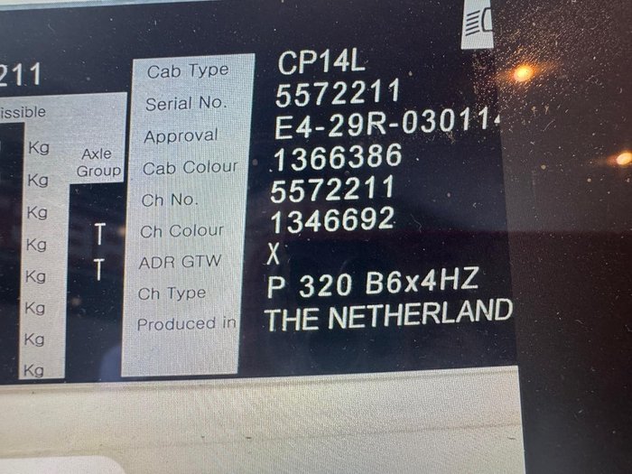 2020 Scania P Series P320 WHITE