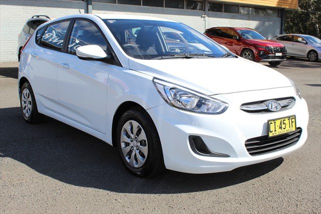 2016 Hyundai Accent Active RB4 MY17 Crystal White