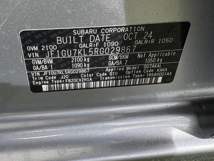 2024 Subaru Impreza 2.0L