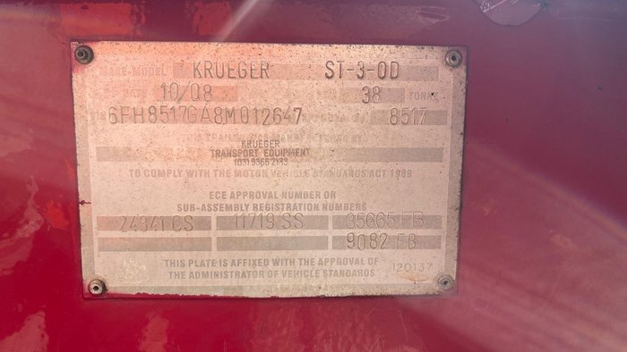 2008 Krueger 45-48 Skeletal Red