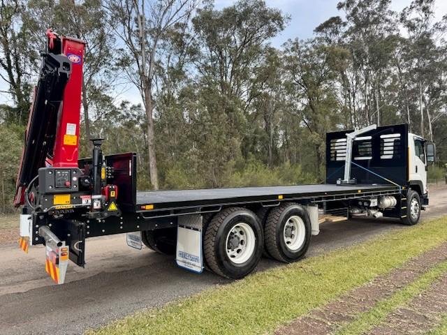 2024 Isuzu Fvy 240-300 Auto Crane Truck, 1750Kms, Comes With Rego