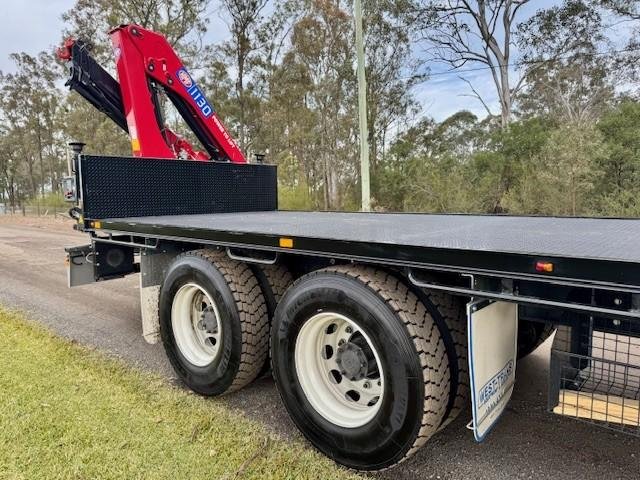 2024 Isuzu Fvy 240-300 Auto Crane Truck, 1750Kms, Comes With Rego
