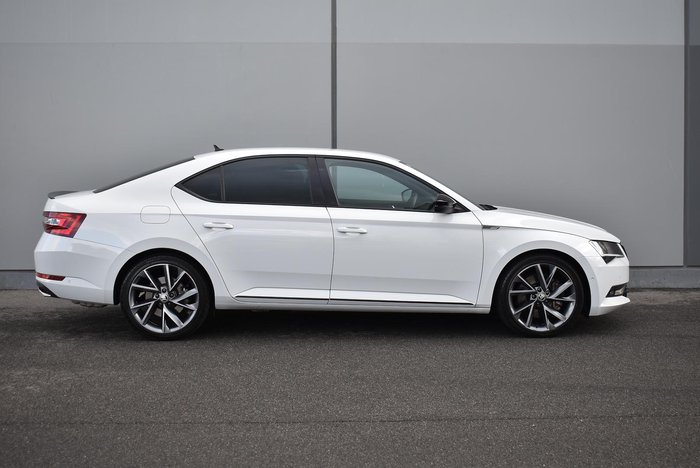2017 SKODA Superb 206TSI SportLine NP MY18 4X4 Constant Moon White