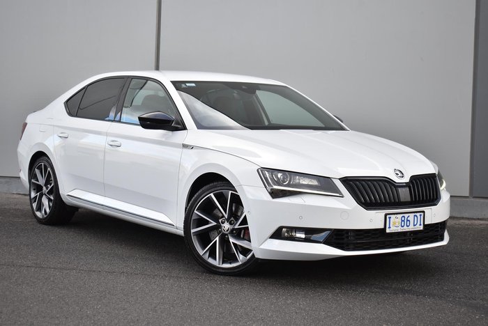 2017 SKODA Superb 206TSI SportLine NP MY18 4X4 Constant Moon White