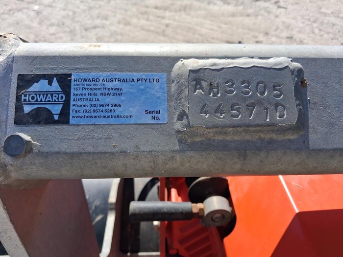 2010 Howard Ah3305 Rotary Hoe