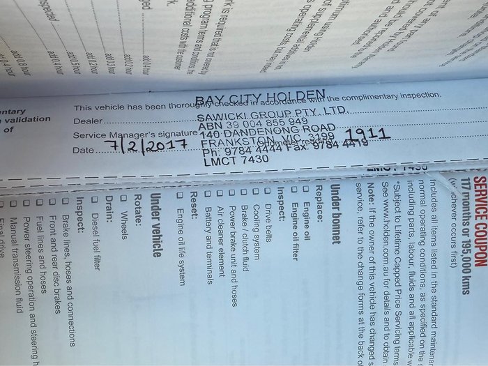 2016 Holden Captiva LS CG MY16 Summit White