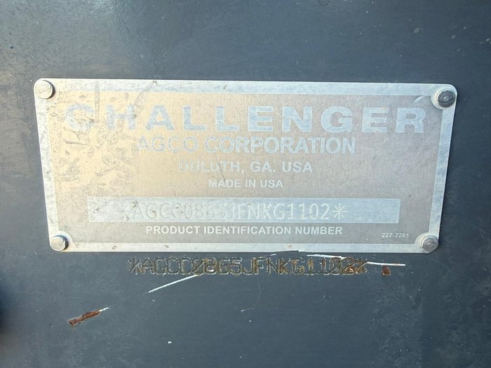 2018 Challenger Mt865e 