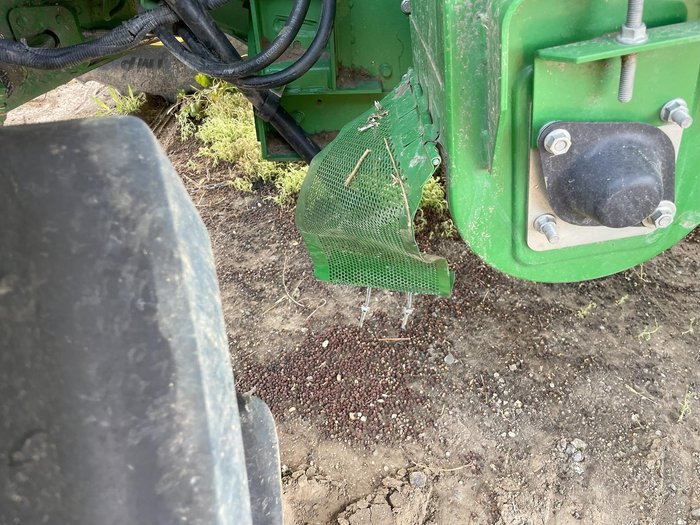 2020 John Deere S780 & 640D Front On Trailer Green