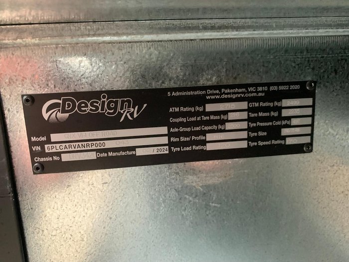 2024 Design RV Crx Semi Off Road Van 1-1, 18'8''