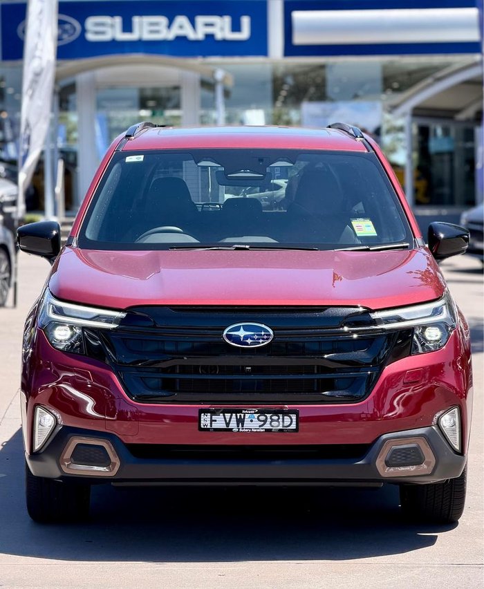 2025 Subaru Forester Hybrid Sport S6 MY26 AWD Crimson Red