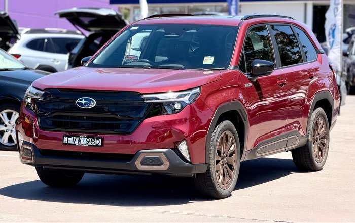 2025 Subaru Forester Hybrid Sport S6 MY26 AWD Crimson Red