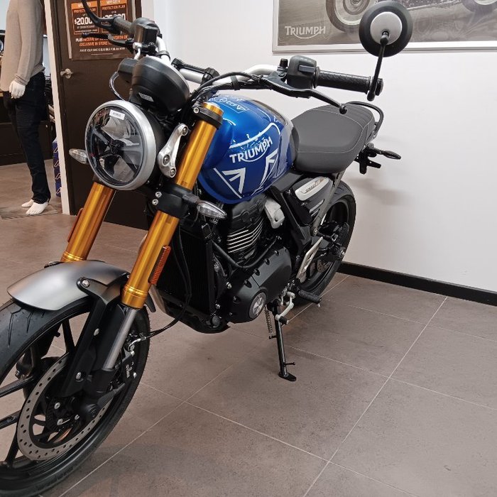 2025 Triumph SPEED 400 Caspian Blue / Storm Grey