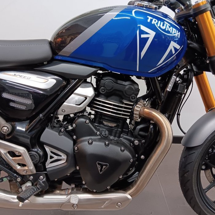 2025 Triumph SPEED 400 Caspian Blue / Storm Grey