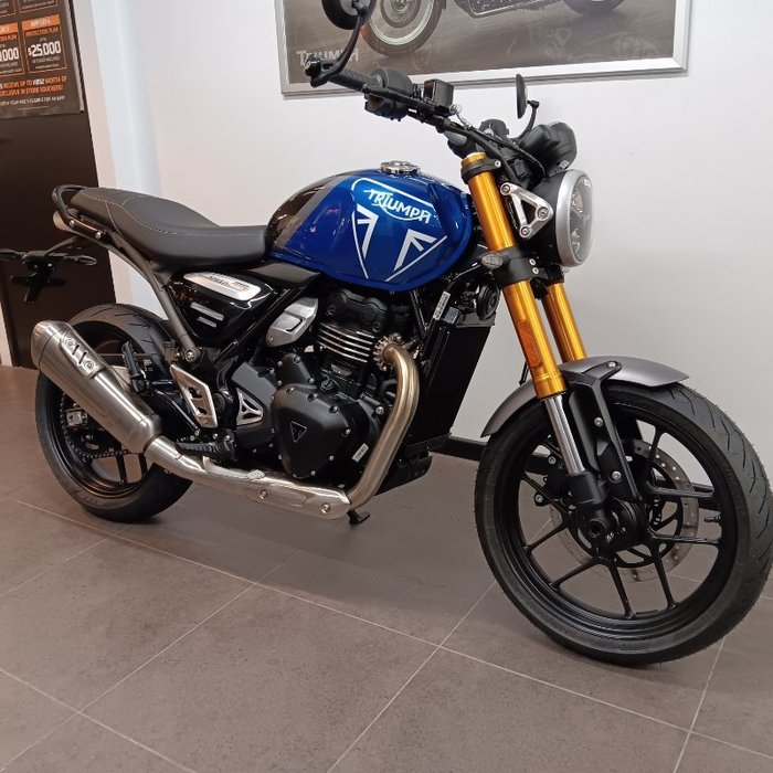 2025 Triumph SPEED 400 Caspian Blue / Storm Grey
