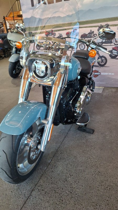 2024 Harley-davidson FLFBS FAT BOY S (114) SHARKSKIN BLUE