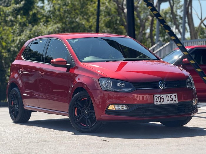 2015 Volkswagen Polo 66TSI Trendline 6R MY15 Sunset Red