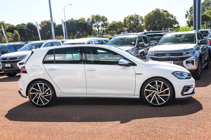 2019 Volkswagen Golf R 7.5 MY19.5 Four Wheel Drive Pure White