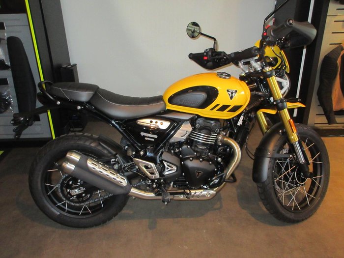 2025 Triumph Scrambler 400 XC Scrambler Yellow