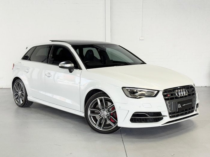 2016 Audi S3 8V MY16 Four Wheel Drive Glacier White