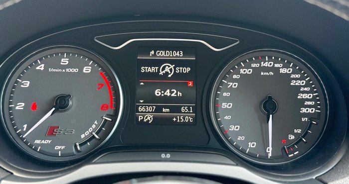 2016 Audi S3 8V MY16 Four Wheel Drive Glacier White