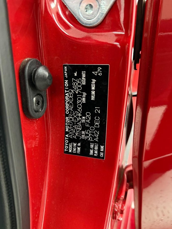 2021 Toyota Camry Ascent AXVH70R Feverish Red