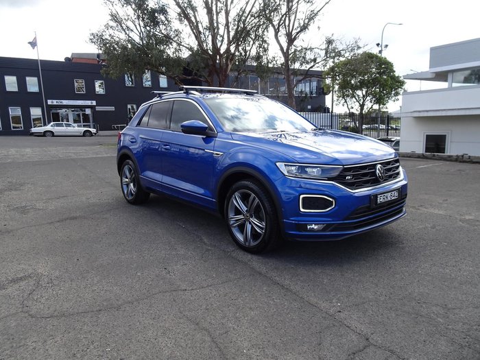 2021 Volkswagen T-Roc 140TSI Sport A11 MY22 Four Wheel Drive Ravenna Blue