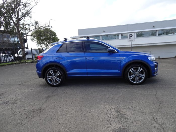 2021 Volkswagen T-Roc 140TSI Sport A11 MY22 Four Wheel Drive Ravenna Blue