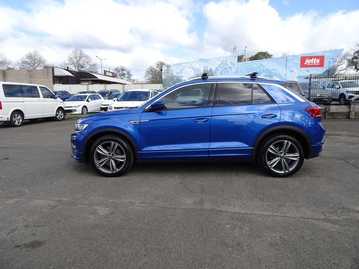 2021 Volkswagen T-Roc 140TSI Sport A11 MY22 Four Wheel Drive Ravenna Blue