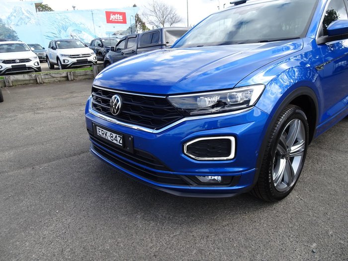 2021 Volkswagen T-Roc 140TSI Sport A11 MY22 Four Wheel Drive Ravenna Blue