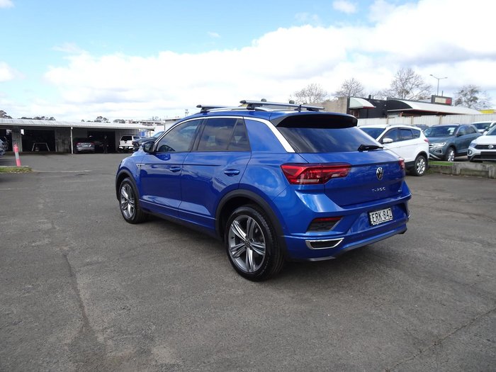 2021 Volkswagen T-Roc 140TSI Sport A11 MY22 Four Wheel Drive Ravenna Blue