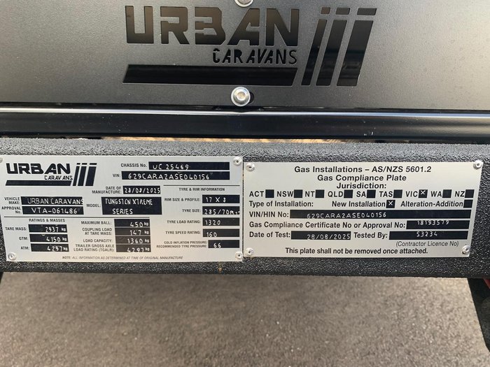 2025 Urban Caravans Skt Signature Series