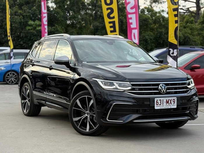 2024 Volkswagen Tiguan 162TSI R-Line Allspace 5N MY24 Four Wheel Drive Deep Black