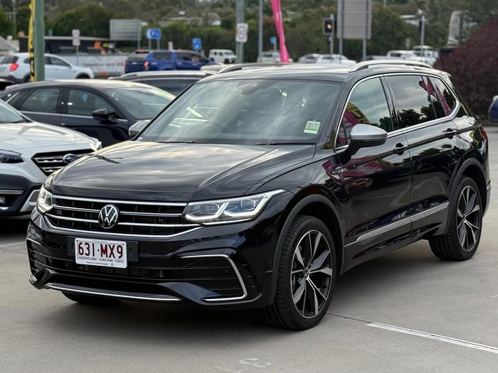 2024 Volkswagen Tiguan 162TSI R-Line Allspace 5N MY24 Four Wheel Drive Deep Black