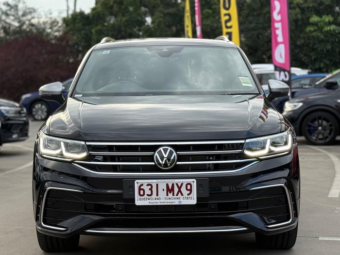 2024 Volkswagen Tiguan 162TSI R-Line Allspace 5N MY24 Four Wheel Drive Deep Black