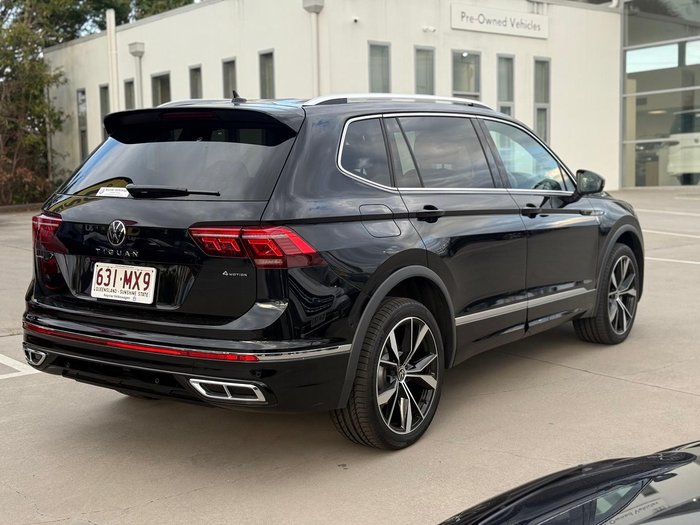 2024 Volkswagen Tiguan 162TSI R-Line Allspace 5N MY24 Four Wheel Drive Deep Black