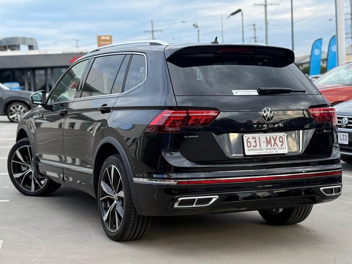 2024 Volkswagen Tiguan 162TSI R-Line Allspace 5N MY24 Four Wheel Drive Deep Black